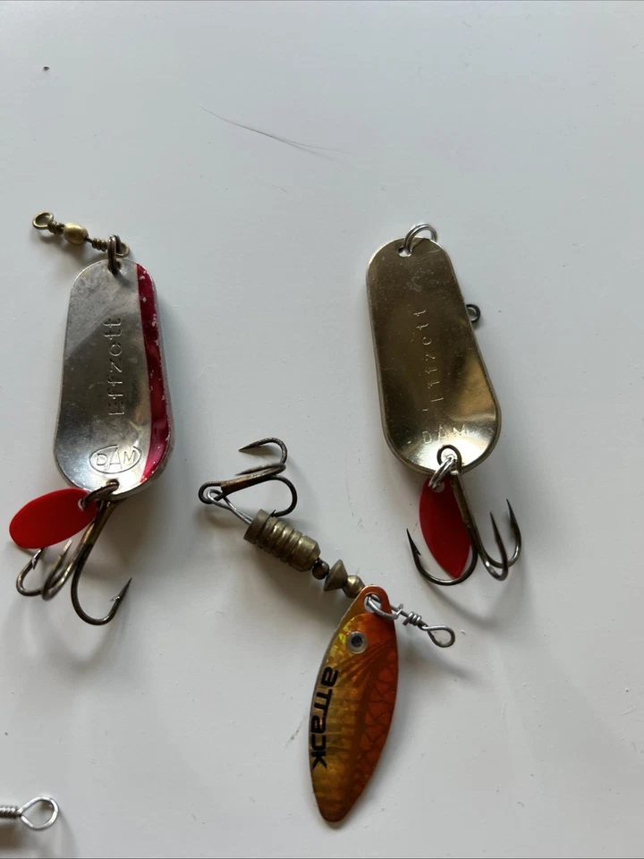 VINTAGE DAM EFFZETT 10 und Andere 12 Stück Sammler Blinker Spinner .. - Bild 3 von 4
