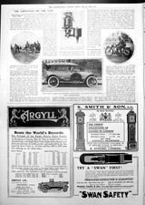 Vecchia Stampa Straker-Squire Auto Italiana Moto Corsa Isle Man Rudge 1913 20°