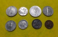 VATICANO 1931 PIO XI° SERIE COMPLETA NO ORO 5 10 20 50 CENT 1 2 5 10 LIRE BB++