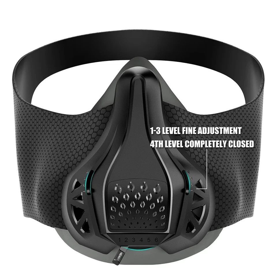 Workout Running  Mask Adjustable 48 Breathing Levels Air Resistance Sports Mask - Image 2 of 4
