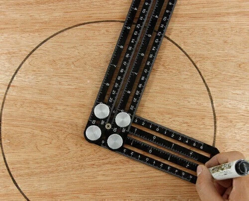 Multi Winkel Angle Winkelschablone Lineal Zollstock Schablone Messgerät 30cm - Bild 2 von 4