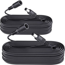 2 Pack 33ft/10M Power Extension Cable,2PCS DC 12V Power Adapter Extension Cord