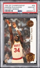 1994 SP CHAMPIONSHIP PLAYOFF HEROES PLAYOFF HEROES #P8 HAKEEM OLAJUWON PSA 10