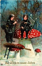 PC CHIMNEY SWEEPER HAPPY NEW YEAR (a73997)