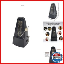 NALU Metronome Wind-Up with Bell for Piano Guitar Violin N-Black