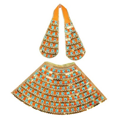 Decorative Laxmi Durga Devi MATA Dress poshak vastra Cloth lehanga Chunari Pu...