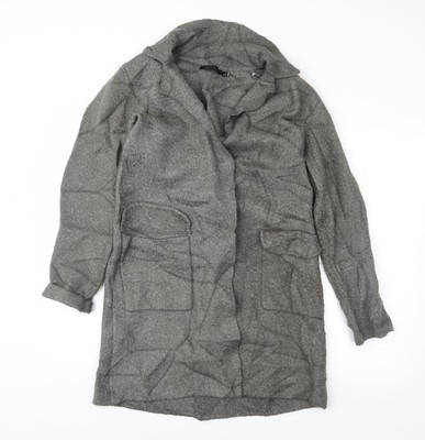 Cortefiel Damen Jacke Coatigan Grau Größe S