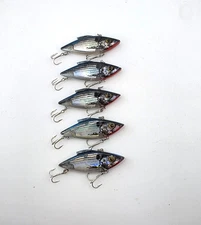 (5) Bill Lewis Rat-L-Trap 1/2 oz Lipless Crankbait Fishing Lure Lot of 5