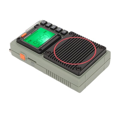 Full Band Radio Bass Stereo SOS Alarm Portable BT Card Playback Retro FM VHF CB