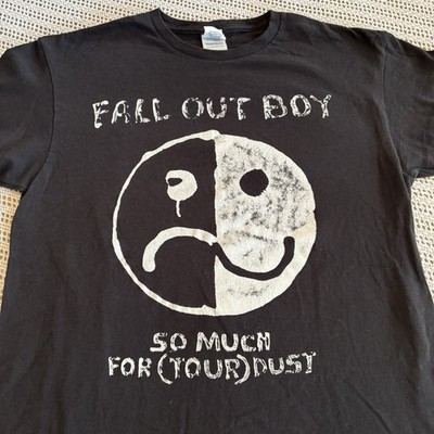 Fall Out Boy Shirt Black Short Sleeve - Mens Medium - Vintage Y2K Punk Emo Band