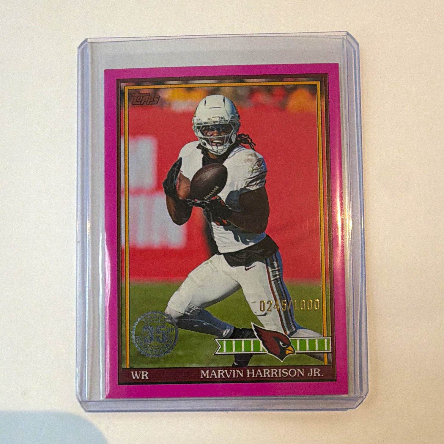 Topps 2026 Football Marvin Harrison Jr Cardinals Insert 91TF-1 Pink #245/1000