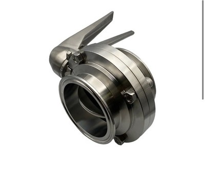 3  Butterfly Valve 304ss Sanitary Tri-Clamp.