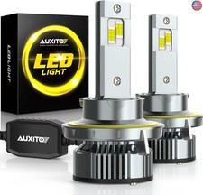 AUXITO H13 LED Light Bulbs, 900 Brighter 120W 24000LM Per Set, 6500K Cool