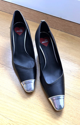 NEU * Love Moschino * High Heels * Pumps schwarz * Nappaleder * Gr. 38