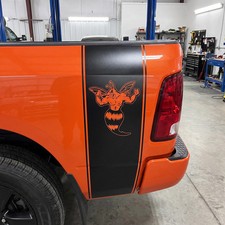 Flexing Bee Bed Stripes For Dodge Ram 1500 Muscle Bee Truck Decals Set Of 2