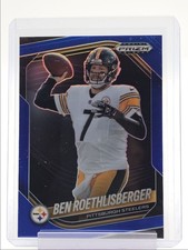 BEN ROETHLISBERGER 2025 PANINI PRIZM BLACK FOOTBALL BLUE STEELERS /199 Q6608