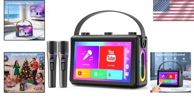 Versatile Karaoke Machine for Adults with Built-in Screen & Easy