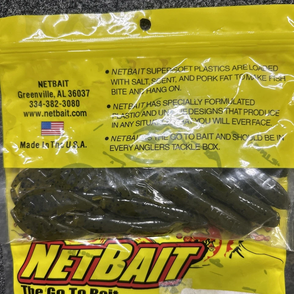 NetBait Baby Paca Craw, Calabaza Verde (4 paquetes) Foto 3 de 3