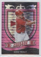 2021 Panini Chronicles Crusade Pink Pulsar Prizm Mike Trout #19 x7n
