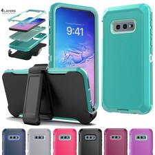 For Samsung Galaxy S10 Plus/S10/S10e Shockproof Case Hard Cover With Belt Clip