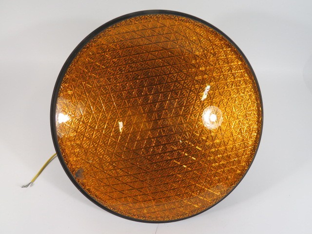 Leotek TSL-12Y-LX-IL3-A1-C Yellow Traffic Signal 80-135VAC SCRATCHED USED
