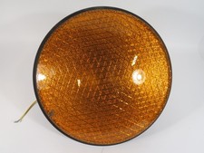 Leotek TSL-12Y-LX-IL3-A1-C Yellow Traffic Signal 80-135VAC SCRATCHED USED