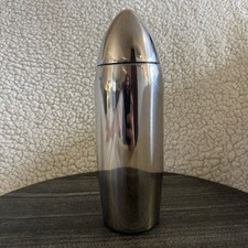 Viski Bullet Rocket Mcm Stainless Steel Cocktail Shaker No Base