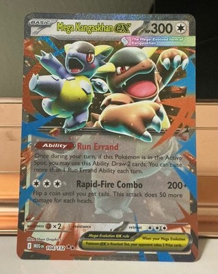 Mega Kangaskhan ex 104/132 Mega Evolution Pokemon Holo Near Mint