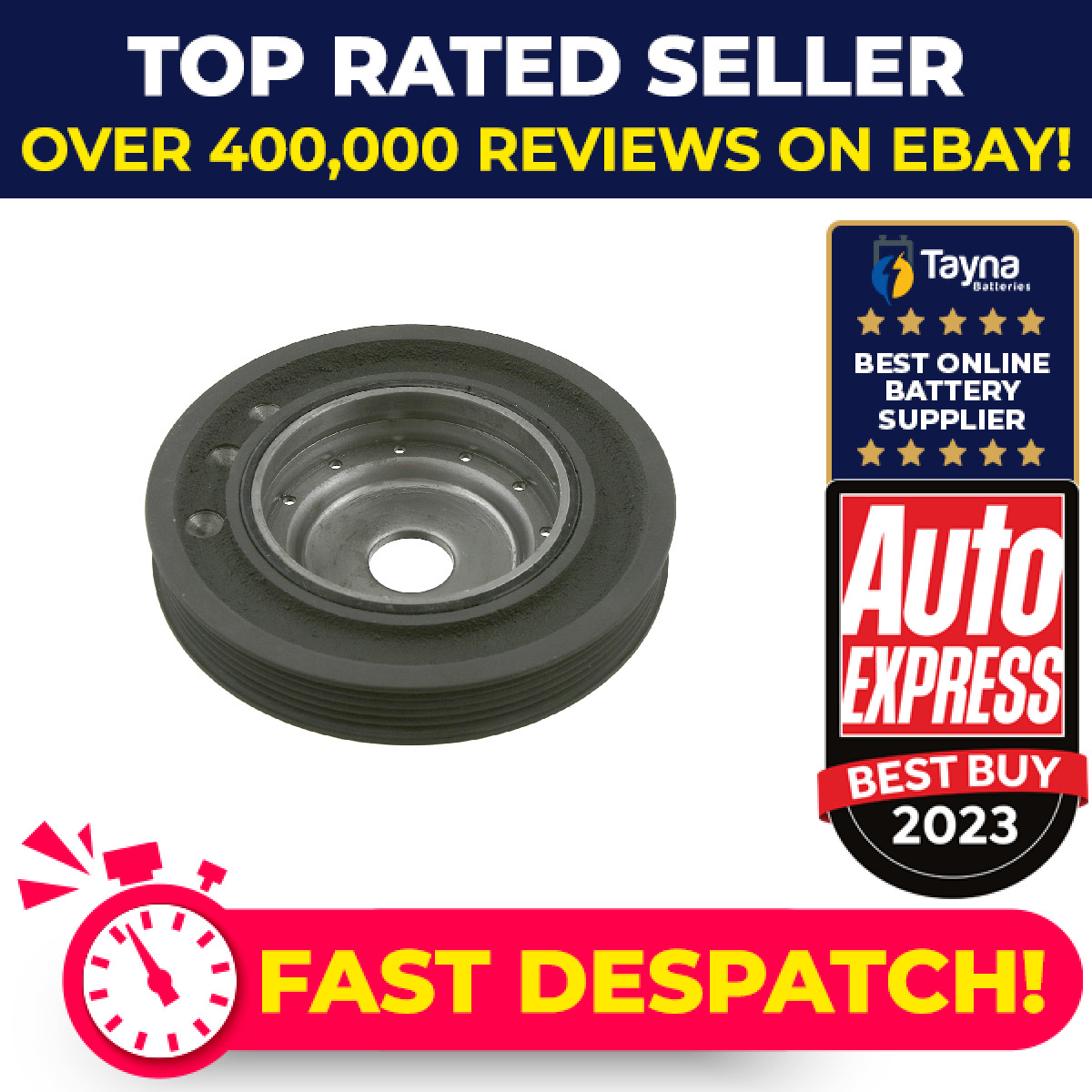 Crankshaft Pulley fits RENAULT MODUS JP0 1.4 2004 on Belt 8200051194 8200184103