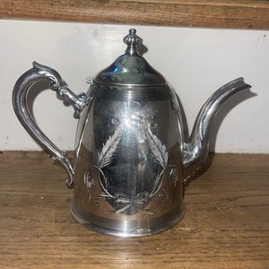 Vintage Decanter Coffee Tea Pot Urn Fogle Silver Co