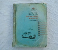ROVER 1950 Onwards Car Owners Workshop Manual 1965 #4503 60 75 80 90 95 100 ++