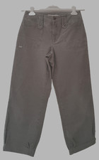 MAC Gracia Dame Hose Grau Cord Größe 34 Stiefelhose