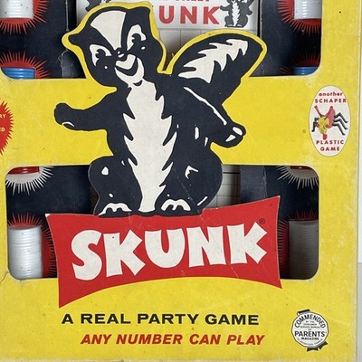 Vintage Skunk Dice Game W.H. Schaper Mfg Co Minneapolis Family Dice Game