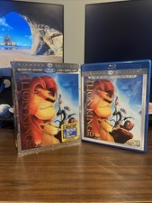 The Lion King 4-Disc Diamond Edition 3D Blu-ray/DVD W/Lenticular Slipcover GREAT