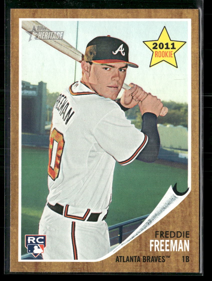 2011 Topps Heritage #76 Freddie Freeman RC Rookie