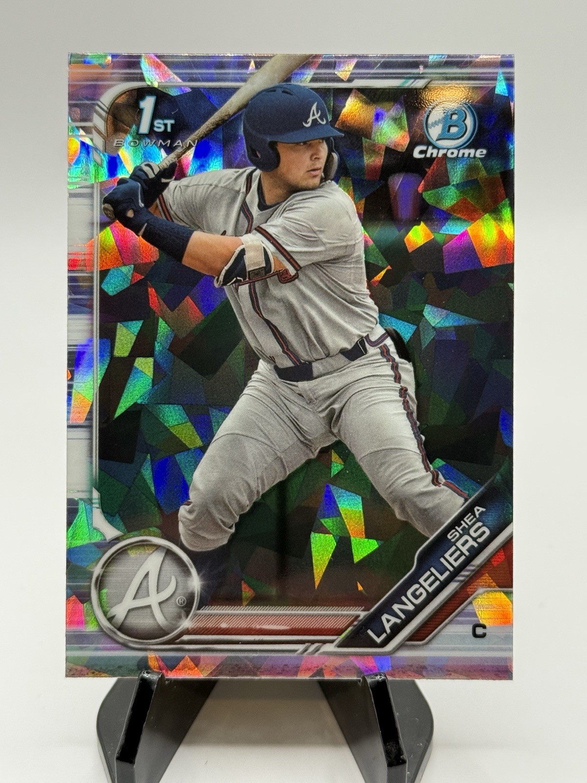 2019 Bowman Draft SHEA LANGELIERS 1st Sapphire Refractor #BDC-67 Braves Prospect
