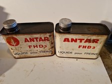 Lot 2 Ancien Bidon 1 Litre ANTAR Type Fhd 3 ..vide
