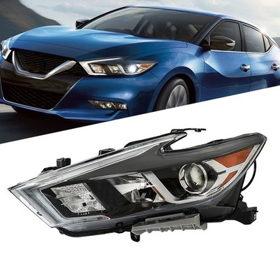 For Maxima S SL SV 2016-2018 Headlight Assembly Halogen Left Side Chrome Housing