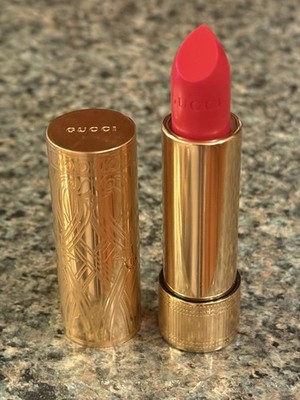 Gucci Rouge A Levres Satin Lip Colour~502 Eadie Scarlet~NWOB~0.12 Oz~Full Size 