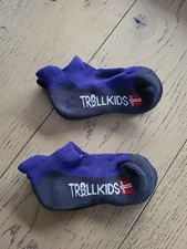 2x Skisocken - Kinder - Trollkids - Gr. 23 - 26 - Lila/Grau - Wintersocken