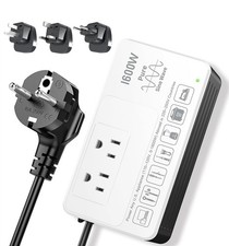 220V to 110V Voltage Converter US to EuropeConverter for European Travel, 1600W