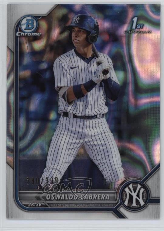 2022 Bowman Chrome Prospects Lava Refractor 280/399 Oswaldo Cabrera #BCP-17 1tv8
