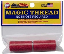 Atlas Mike's Magic Thread Red 200 ft Spawn Sac Bait Wrapping 2 Spools
