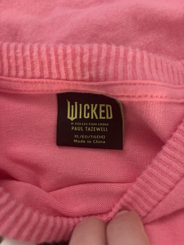 Girls' Wicked 'W' Sweater - Pink XL - Picture 3 of 3