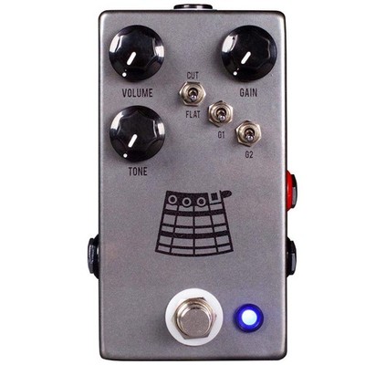 JHS Pedals The Kilt V2 Overdrive and Fuzz Guitar Effects Pedal Silver