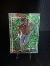 2026 Topps Series 1 Mike Trout #350 Green Foil Leaf Easter Egg Parallel Topps 75