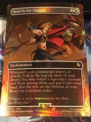 Search for Dagger (Borderless) FOIL - FINAL FANTASY MTG: Near Mint