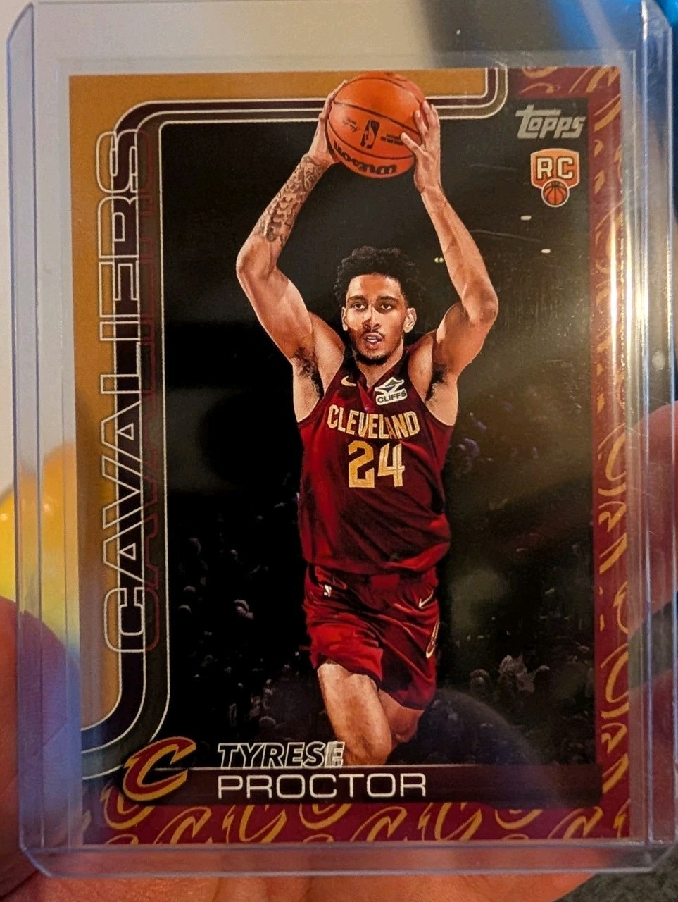 2025-26 Topps Basketball Tyrese Proctor Team Color Border Rookie #250 SSP