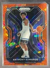 2020-21 Panini Prizm Anthony Edwards RC Red Ice Prizms Rookie #258 Timberwolves