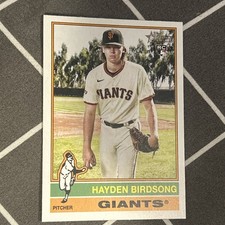 Hayden Birdsong Giants 2023 Topps Heritage RC Baseball Card #324